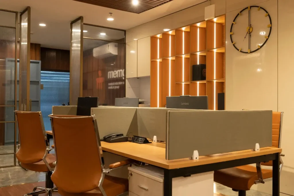 manipal education & medical group, Delhi corporate office interior by Nack Studios.