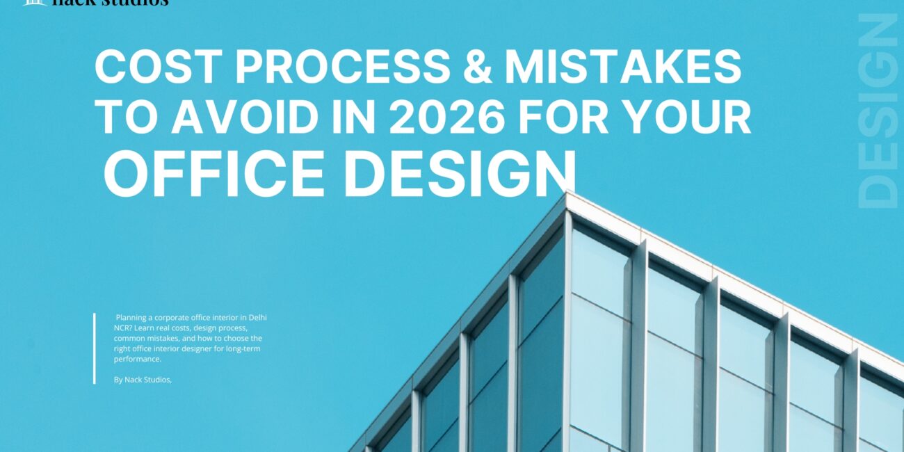 Corporate office interior design project in Delhi NCR with modern workspace layout