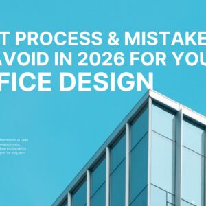 Corporate office interior design project in Delhi NCR with modern workspace layout